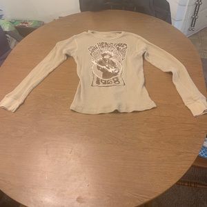 VINTAGE JIMI HENDRIX SHIRTS Medium T-SHIRT AND INSULATED LONG SLEEVE PULLOVER